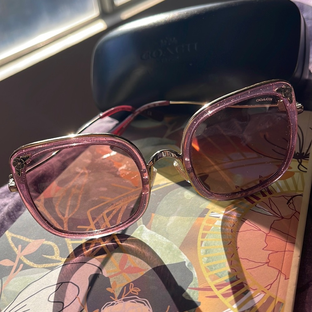 Pink Coach sunglasses